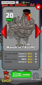Manok Na Pula Mod APK Max Level Unlimited Money And Dragon Eye