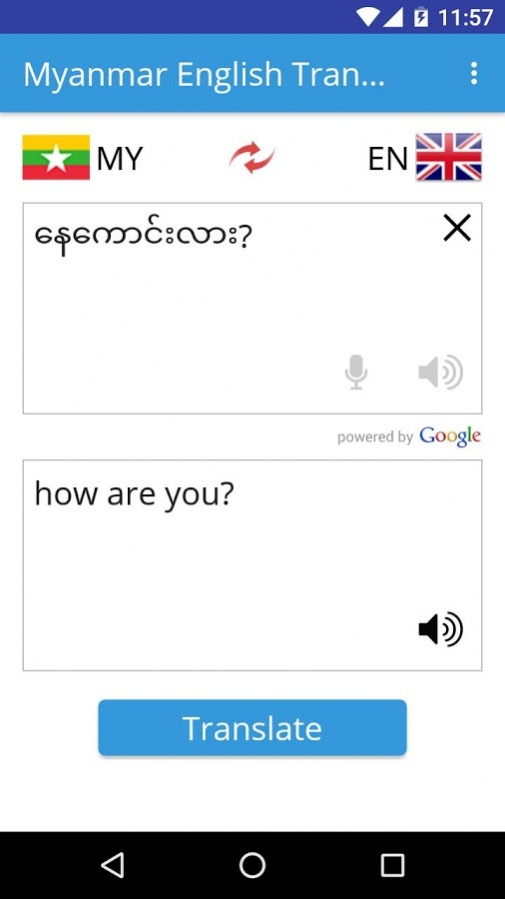 Translate English to Myanmar Zawgyi Apk